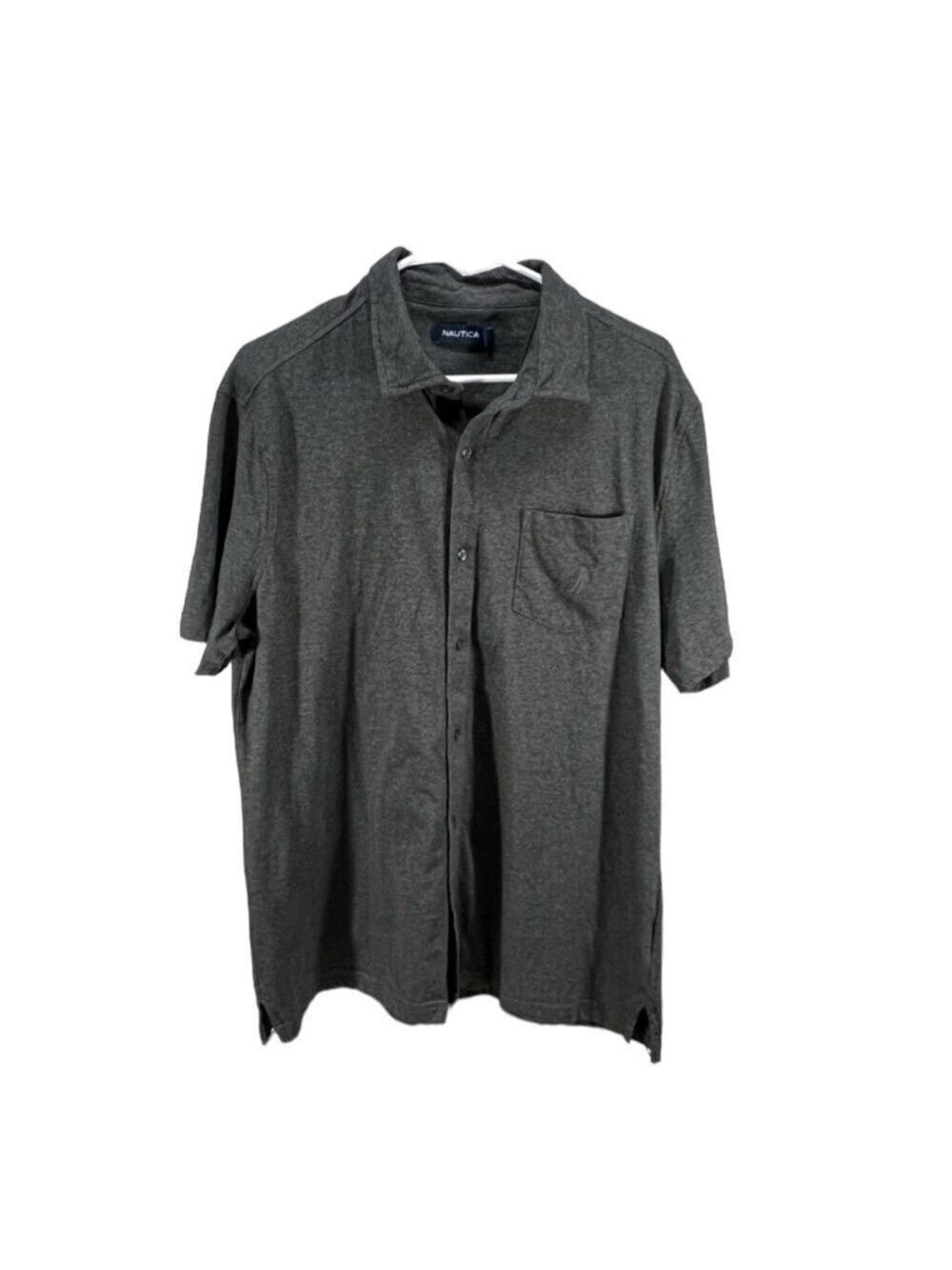 Nautica Short Sleeves Buttons Down Shirt Size L